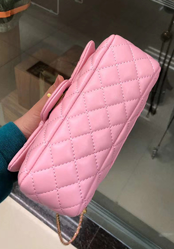 Adele Flap Small Bag With Adjusting Ball Pink