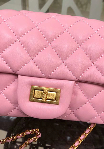 Adele Flap Small Bag With Adjusting Ball Pink