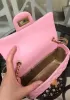 Adele Flap Small Bag With Adjusting Ball Pink