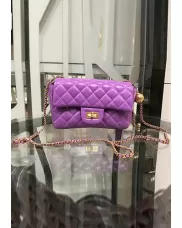Adele Flap Small Bag With Adjusting Ball Purple