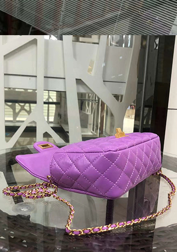 Adele Flap Small Bag With Adjusting Ball Purple