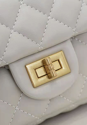Adele Flap Small Bag With Adjusting Ball White