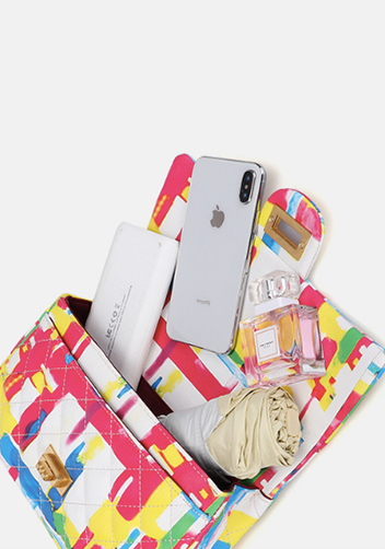 Adele Flap Medium Bag Vegan Leather Multicolor
