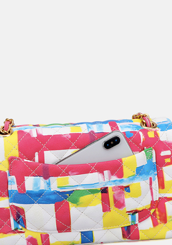 Adele Flap Medium Bag Vegan Leather Multicolor
