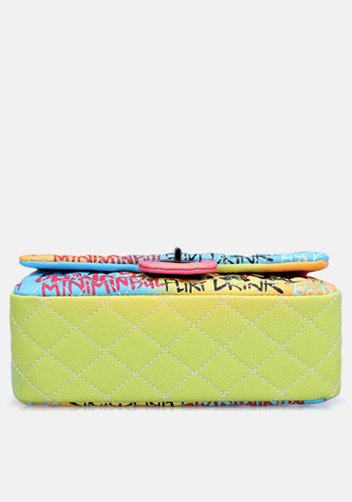 Adele Flap Small Bag Vegan Graffiti Multicolor