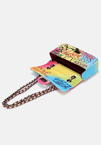 Adele Flap Small Bag Vegan Graffiti Multicolor