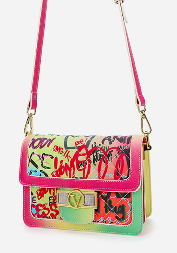 Ariadna Shoulder Bag Vegan Leather Graffiti