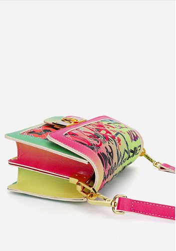 Ariadna Shoulder Bag Vegan Leather Graffiti