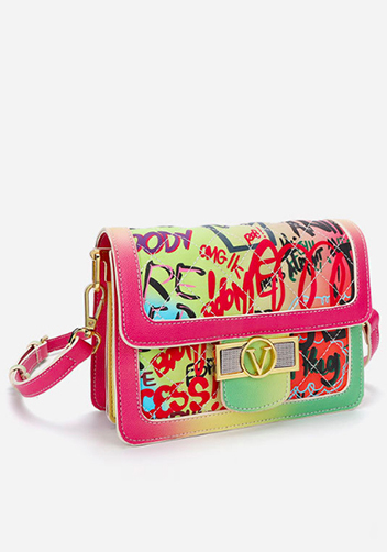 Ariadna Shoulder Bag Vegan Leather Graffiti