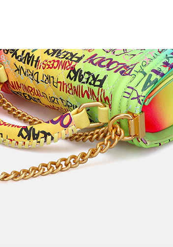 Ingrid Shoulder Bag Vegan Leather Graffiti