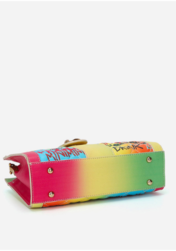 Pamela Shoulder Bag Vegan Leather Graffiti