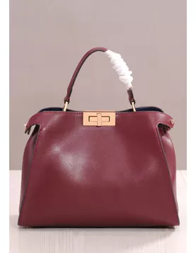 Carrie Leather Bag Burgundy