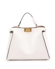 Carrie Leather Bag White