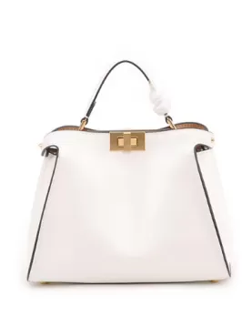 Carrie Leather Bag White
