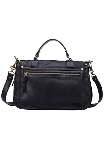 The Cartable Leather Bag Black