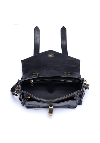 The Cartable Leather Bag Black