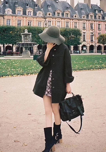 The Cartable Leather Bag Black