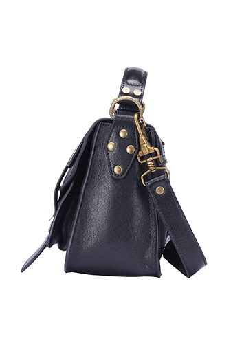 The Cartable Leather Small Bag Black