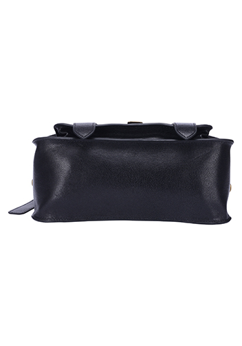 The Cartable Leather Small Bag Black