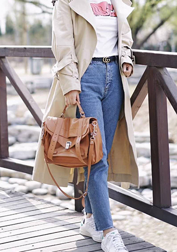 The Cartable Leather Small Bag Black