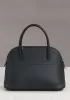 Danielle Leather Shoulder Medium Bag Black