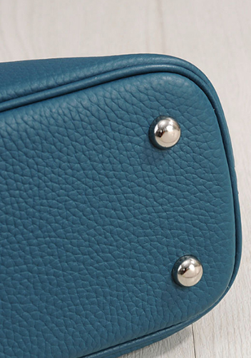 Danielle Leather Shoulder Medium Bag Blue