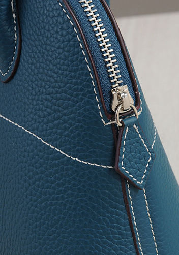Danielle Leather Shoulder Medium Bag Blue