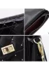 Laureen Patent Studs Leather Bag Black
