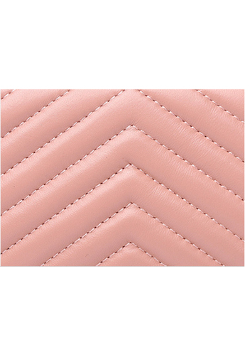 Yvonne Lambskin Medium Flap Bag Pink