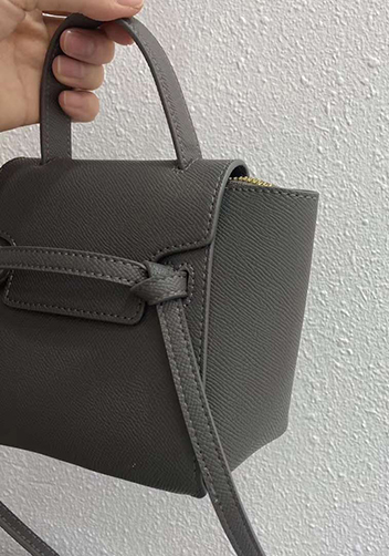 Debbie Top Handle Mini Bag Dark Grey