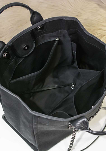 Alison Beach Shopping Large Tote Black