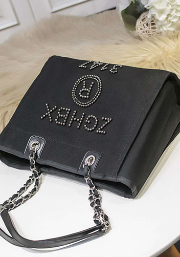 Alison Beach Shopping Medium Tote Black