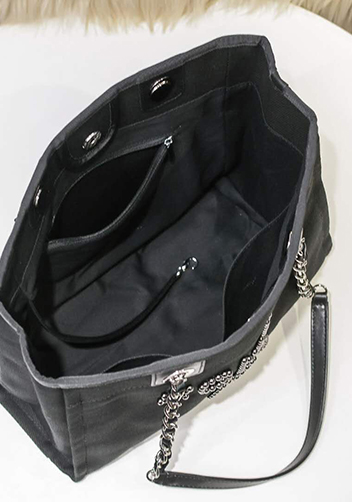 Alison Beach Shopping Medium Tote Black