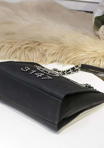 Alison Beach Shopping Small Tote Black