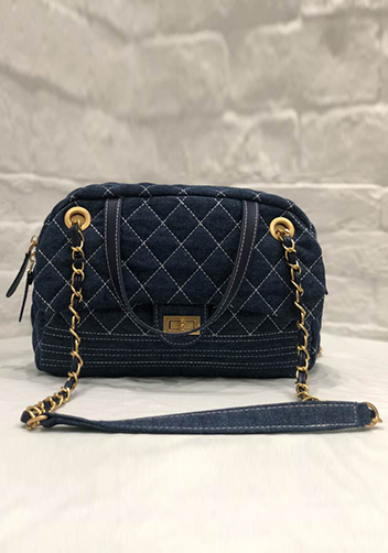 Denim Bowling Large Bag
