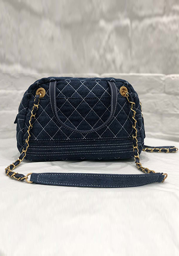 Denim Bowling Large Bag