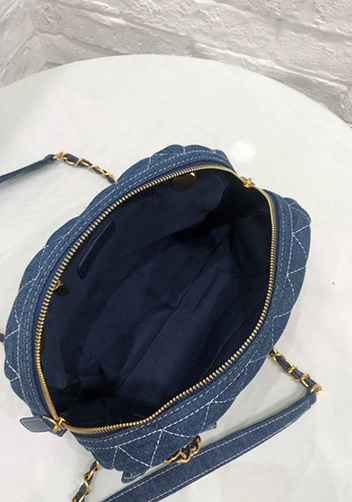 Denim Bowling Medium Bag