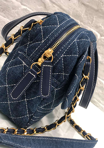 Denim Bowling Medium Bag