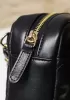 Marisela Leather Shoulder Medium Bag Black