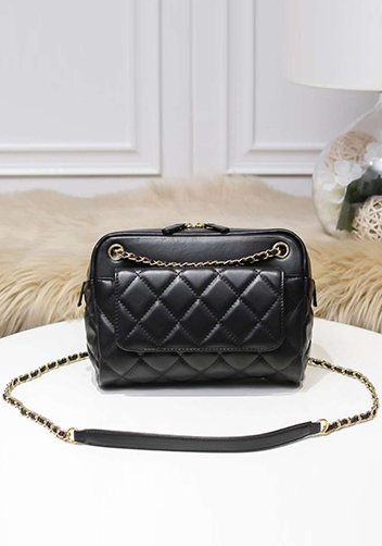 Marisela Leather Shoulder Small Bag Black
