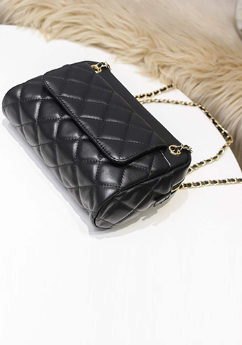 Marisela Leather Shoulder Small Bag Black