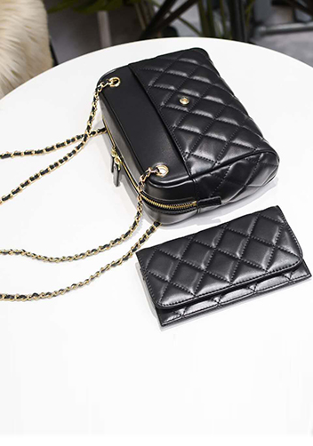 Marisela Leather Shoulder Small Bag Black