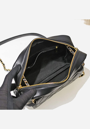 Marisela Leather Shoulder Small Bag Black