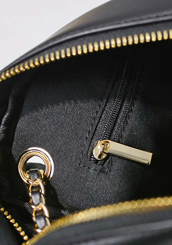 Marisela Leather Shoulder Small Bag Black