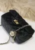 Adele Velvet Shoulder Bag Black