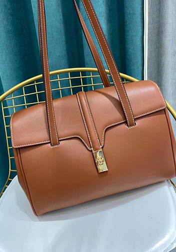 Shimanne Large Soft and Smooth Calfskin Leather Camel