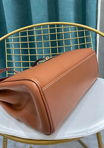 Shimanne Large Soft and Smooth Calfskin Leather Camel