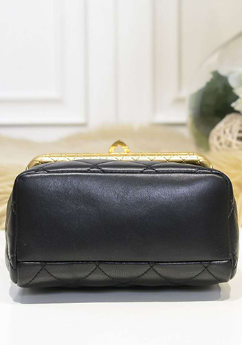 Claire Leather Shoulder Bag Black