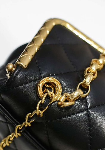 Claire Leather Shoulder Bag Black