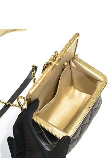 Claire Leather Shoulder Bag Black